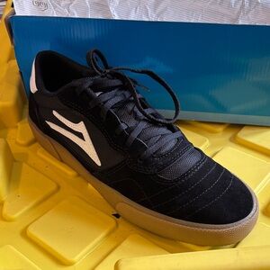 Lakai Cambridge Black/Gum Suede Sneakers, Size 10